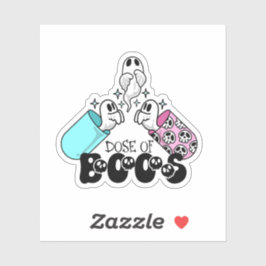 Pegatina Dosis de Boos Halloween Medical