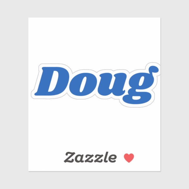 Pegatina Doug (Hoja)