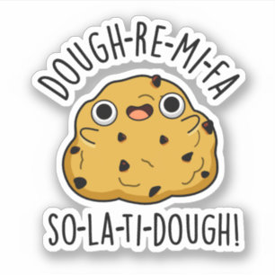 Pegatina Dough-Re-Mi Funny Music Dough Pun