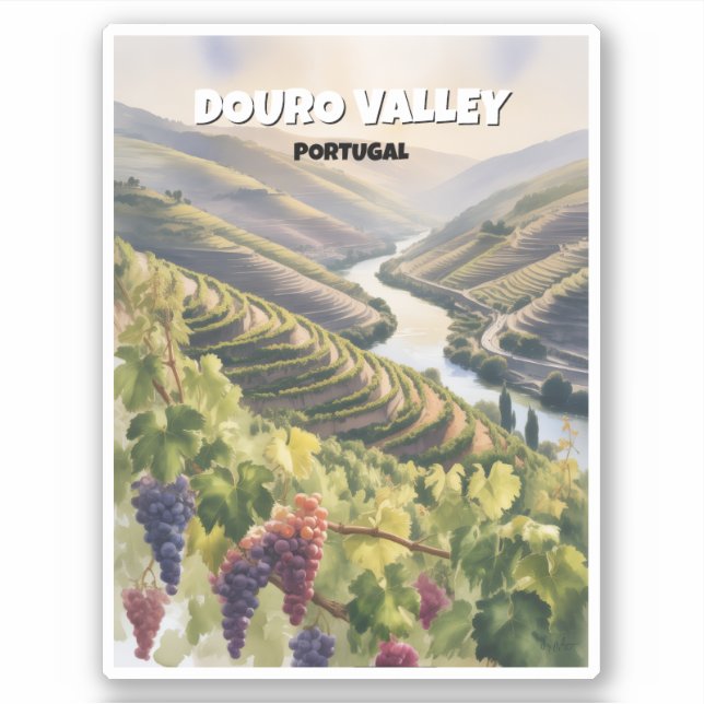 Pegatina Douro Valley Portugal (Anverso)