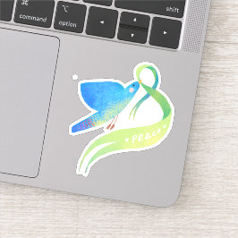 PEGATINA DOVE, SÍMBOLO DE PAZ