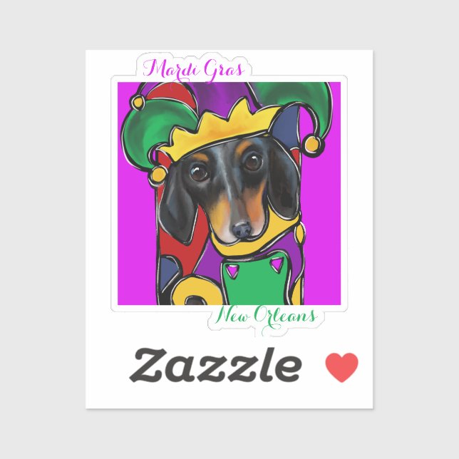 PEGATINA DOXIE  MARDI GRAS           (Hoja)