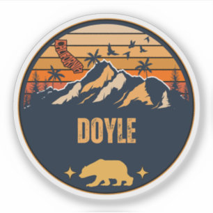 Pegatina Doyle, California