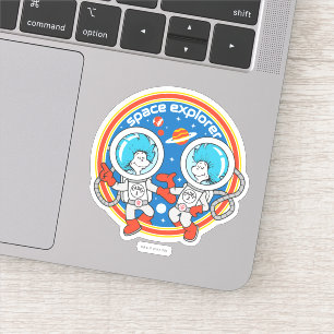 Pegatina Dr. Seuss   Cadet One Cadet Two Space Explorer