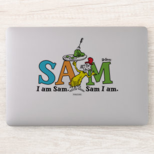Pegatina Dr. Seuss   I Am Sam. Sam I Am.