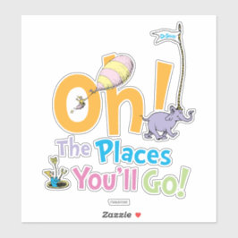 Pegatina Dr. Seuss | Oh, The Places You'll Go!