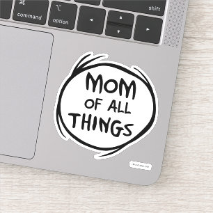 Pegatina Dr. Seuss Thing One Thing Two - Mamá de todas las