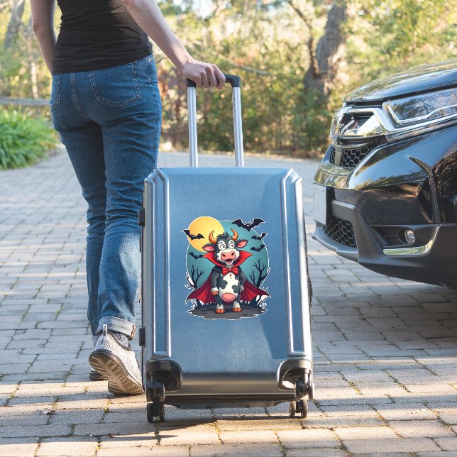 Pegatina Drácula de vaca sube (Maleta Insitu)