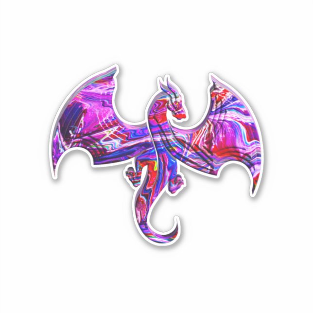 Pegatina Dragón (Anverso)