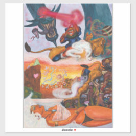 Pegatina Dragón acuático Fantasía Eros en Lioness