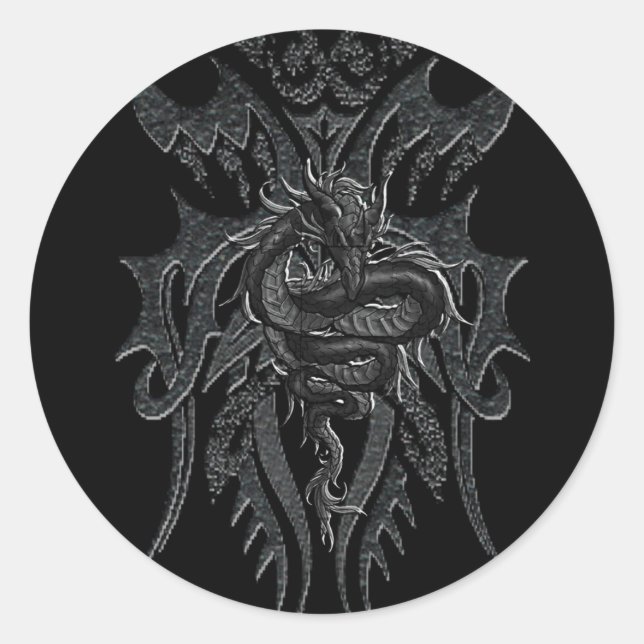 Pegatina Dragón Celta (Anverso)