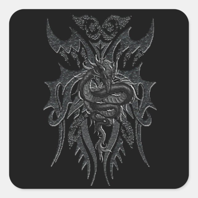 Pegatina Dragón Celta (Anverso)