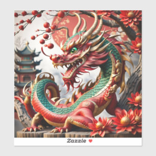 Pegatina Dragón chino de Año Nuevo 2024 VST02