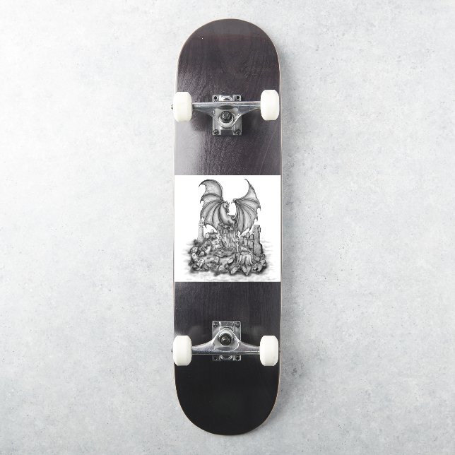 Pegatina Dragón con zombi (Monopatín)