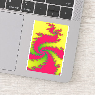 Pegatina Dragón de Año Nuevo chino fractal