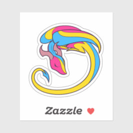 Pegatina Dragón del Orgullo Pan