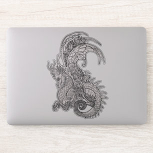 Pegatina Dragón estilo Art Nouveau