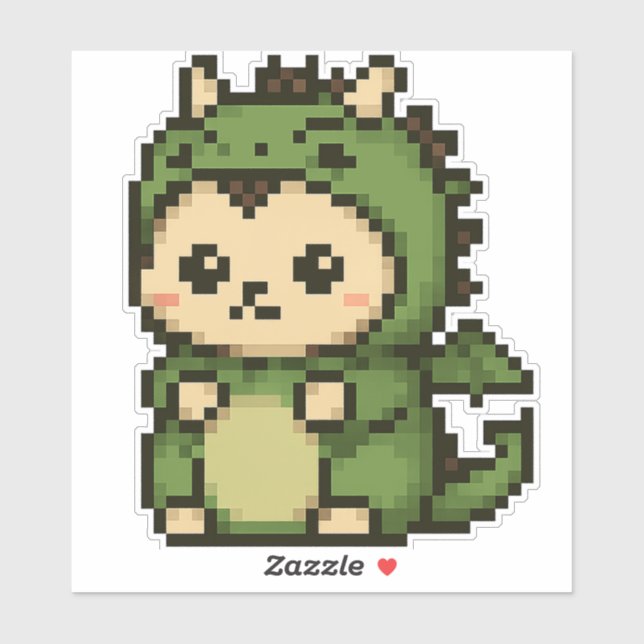 Pegatina dragón hedgehog 6x6 (Hoja)