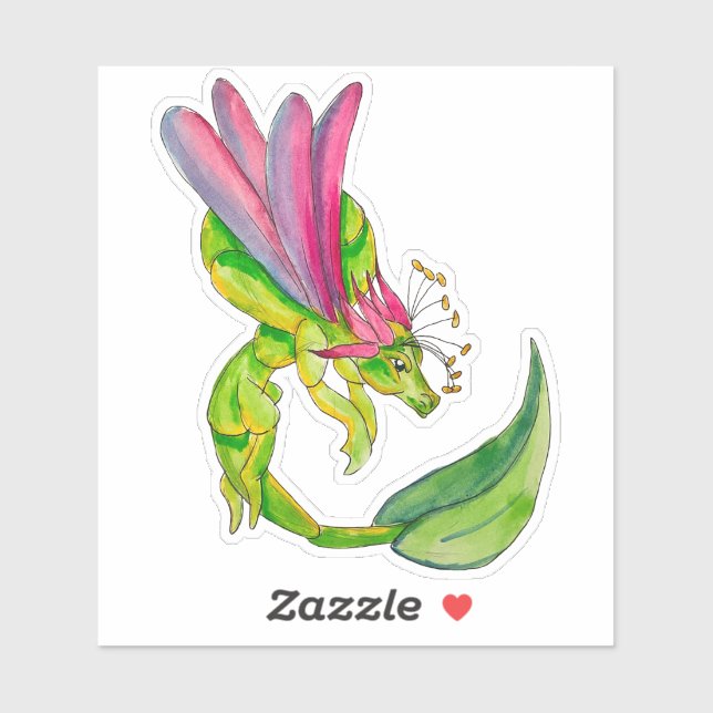 Pegatina Dragón meloso de junio (Hoja)