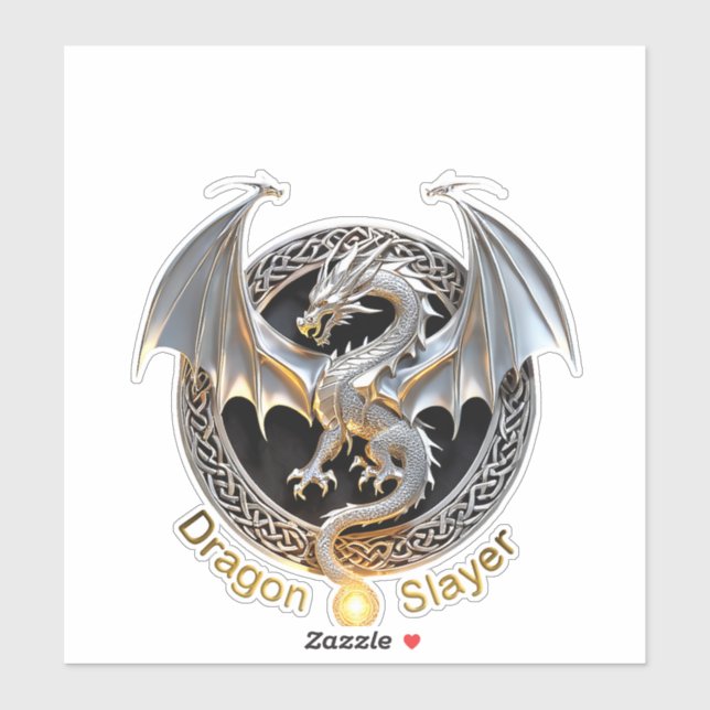 Pegatina Dragon Slayer (Hoja)