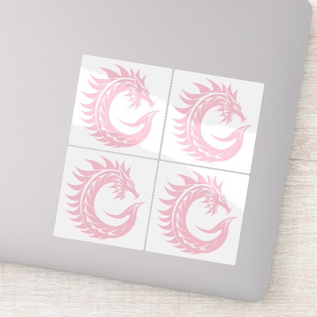 Pegatina Dragon Styled Letter C, Dragon Alphabet, Monogram (Detalle)