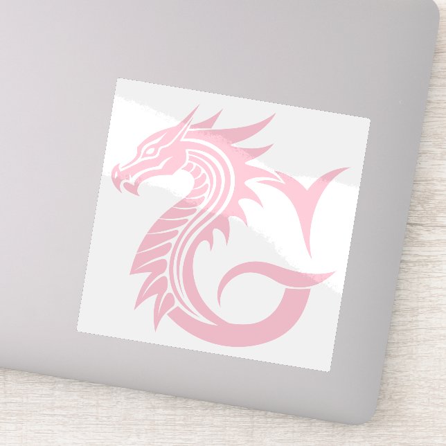 Pegatina Dragon Styled Letter G, Dragon Alphabet, Monogram (Detalle)