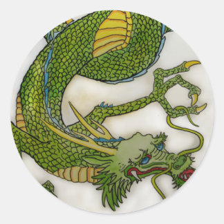 Pegatina Dragón Verde