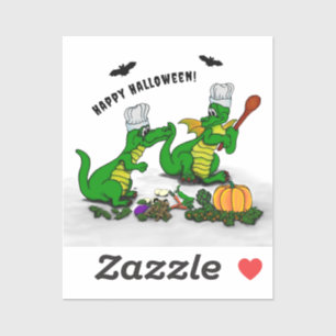 Pegatina Dragones - ¡Feliz Halloween! Hoy cocinaré