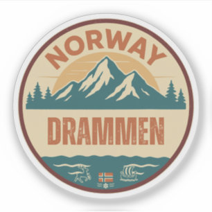 Pegatina Drammen, Noruega Noruega