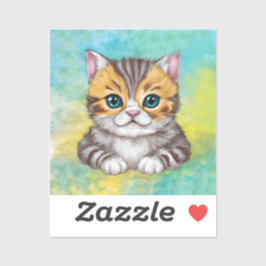 Pegatina Drawing Cat