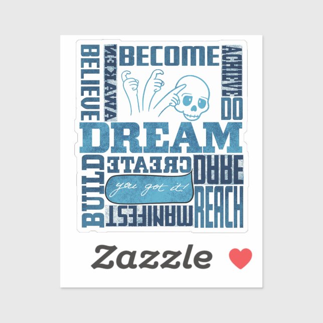 Pegatina Dream - ASL Design (Hoja)