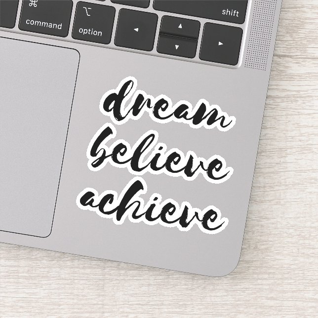 Pegatina Dream Believe Achieve (Detalle)