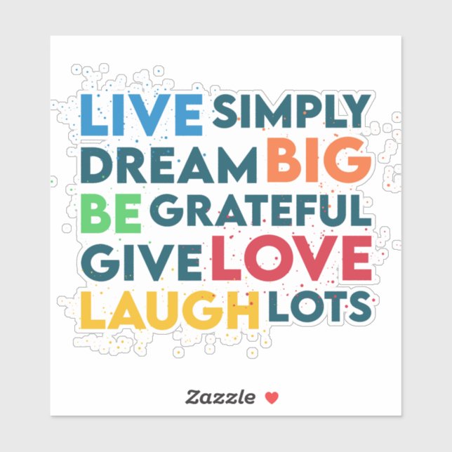 Pegatina Dream Big (Hoja)