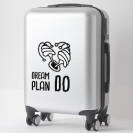 Pegatina Dream Plan DO Mushroom lineart
