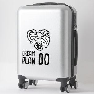 Pegatina Dream Plan DO Mushroom lineart