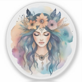 Pegatina Dreamweaver: Belleza etérea en flor