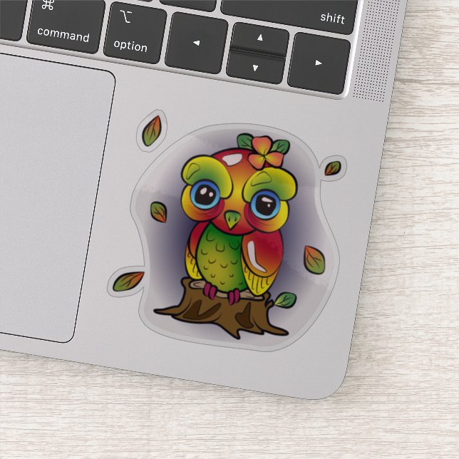 Pegatina Dreamy Owl (Detalle)