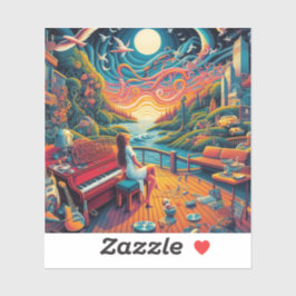 Pegatina Dreamy Riverfront Harmony