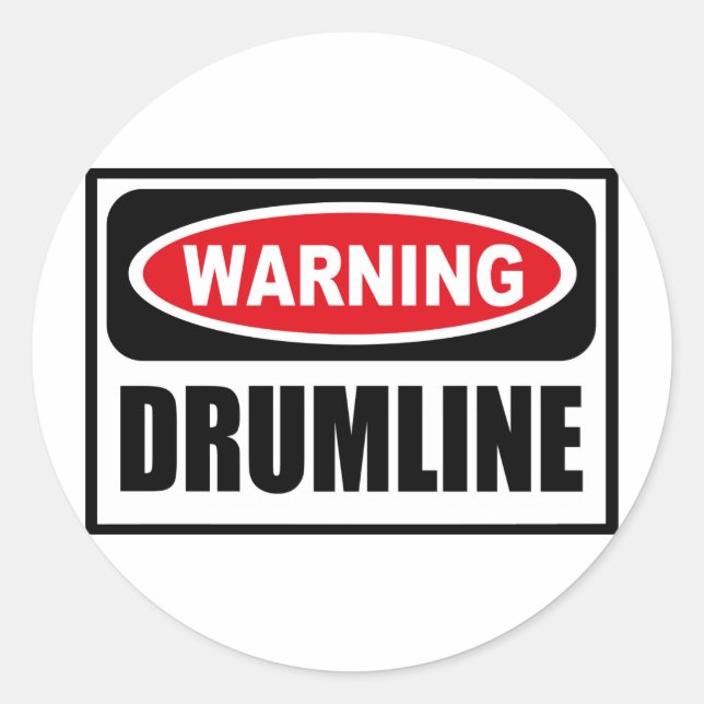 Pegatina DRUMLINE de advertencia (Anverso)