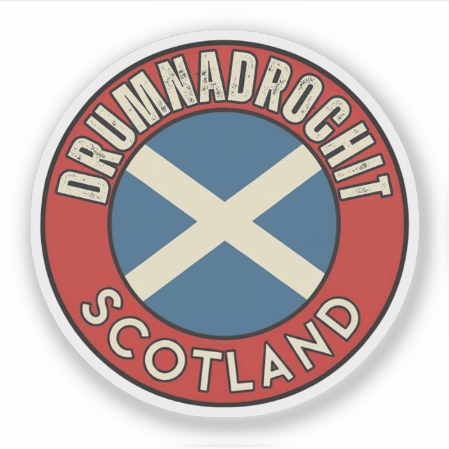 Pegatina Drumnadrochit, Escocia (Anverso)