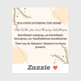 PEGATINA DUA AL ENTRAR EN EL HOGAR