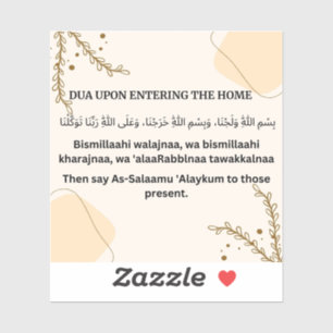 PEGATINA DUA AL ENTRAR EN EL HOGAR