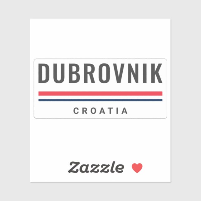 Pegatina Dubrovnik City Croatia (Hoja)
