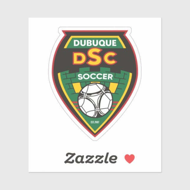 Pegatina Dubuque Soccer Club Stickers (Hoja)