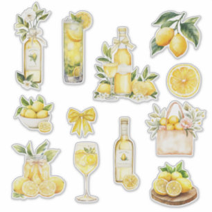 Pegatina Ducha de Novia Limones y Limoncello Squeeze Princi