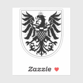 Pegatina Duchy of Carniola Monochrome Heraldic Art 