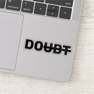 Pegatina Dudas de motivación tachadas son positivas