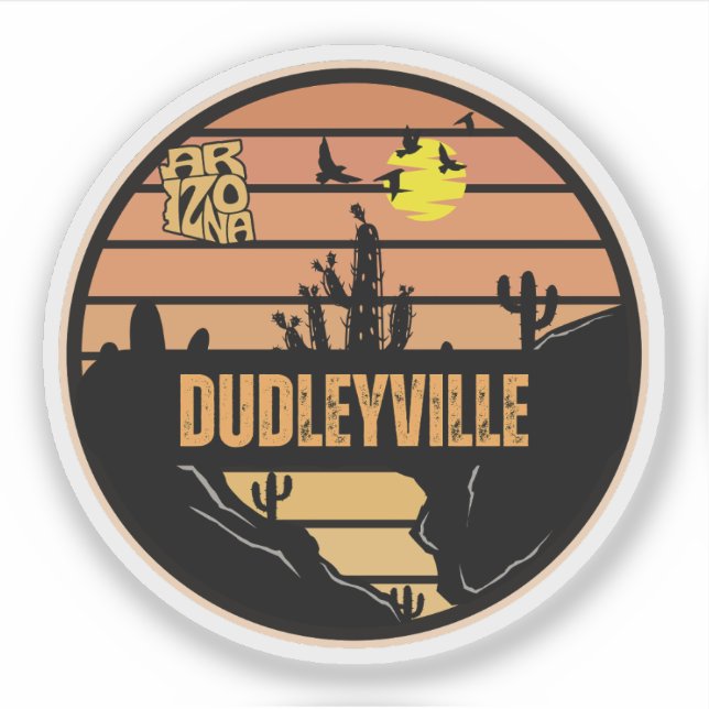 Pegatina Dudleyville, Arizona (Anverso)
