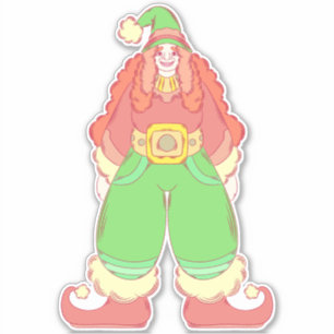 Pegatina Duende de Navidad