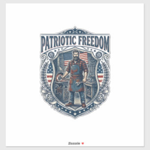 Pegatina Dueño de pequeño negocio patriota